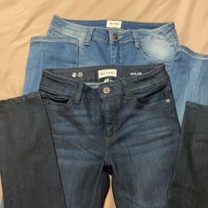 Chloe and Hudson Jean jeggings (both pairs)